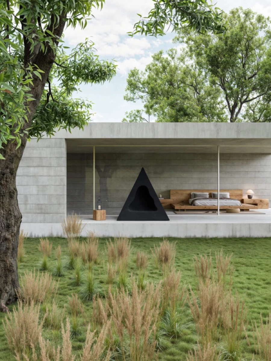 Inspirada en las formaciones naturales de las cuevas, Cave Chair es un refugio dentro del refugio, el hogar. 