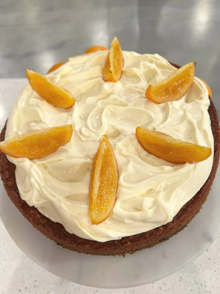 Torta húmeda de naranja