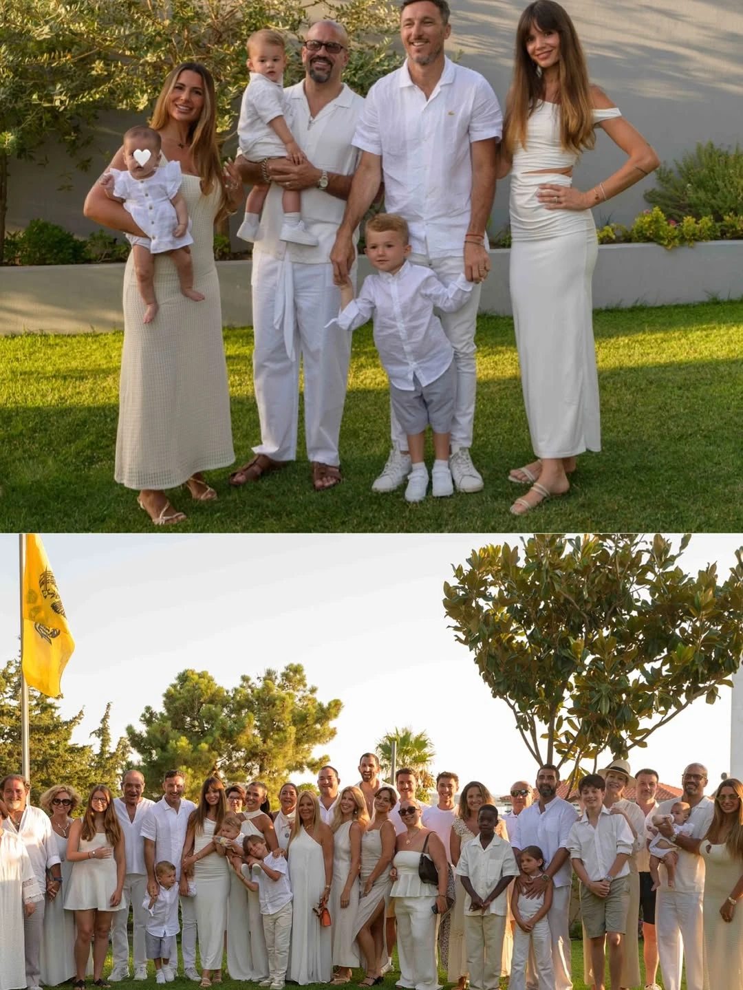 Pico Mónaco y Diana Arnopoulos celebraron el bautismo de su hijo en Grecia