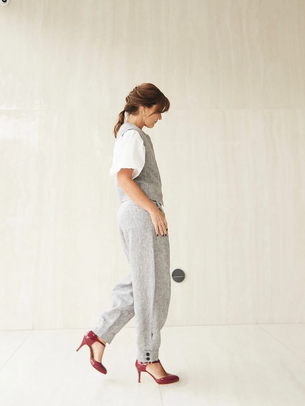 Andrea Pietra brilló en El Diario de Mariana con un look sofisticado y moderno