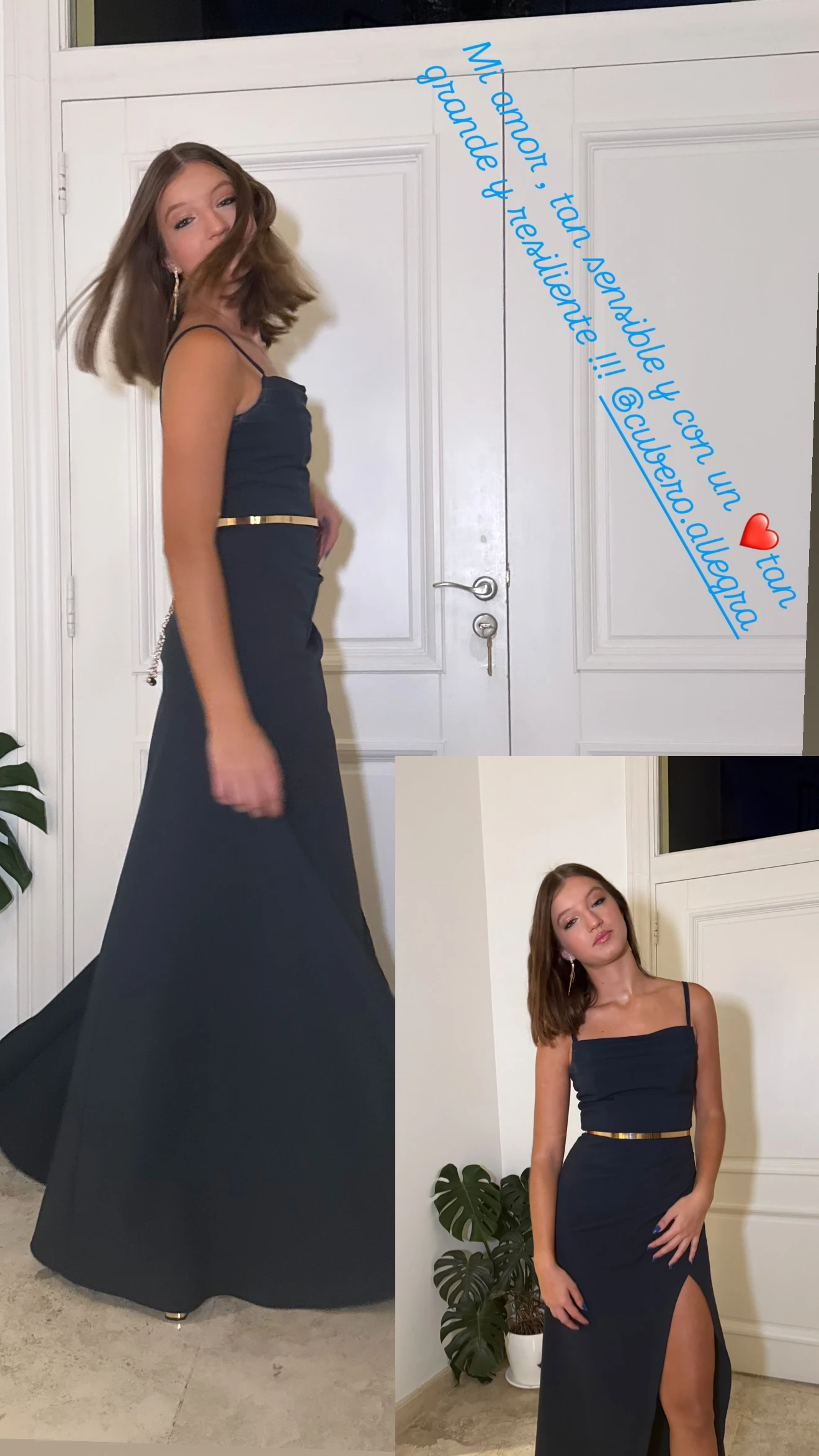 El look de Allegra Cubero para la fiesta de 15 de Asia Borges.