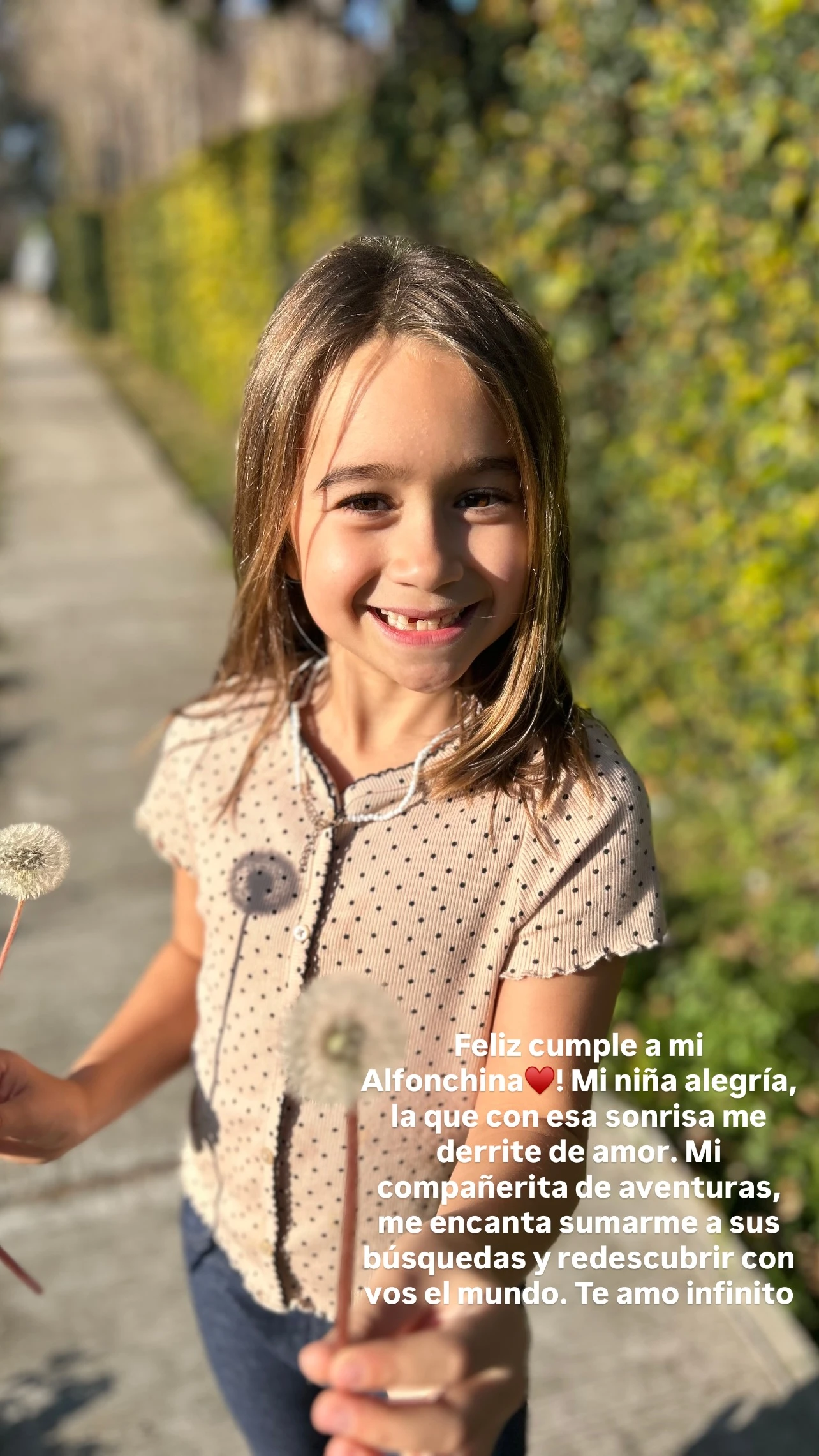 Brenda Gandini celebró los 8 años de su hija Alfonsina con un emotivo posteo