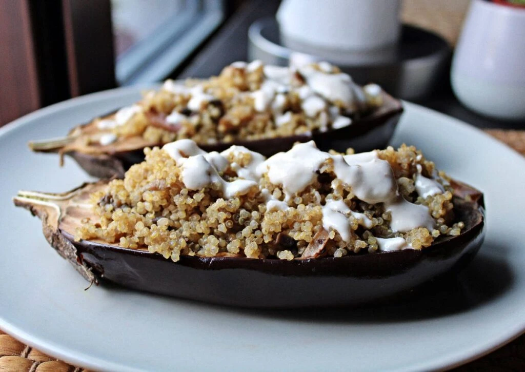 Berenjenas rellenas: una receta con couscous y queso feta, fácil y deliciosa