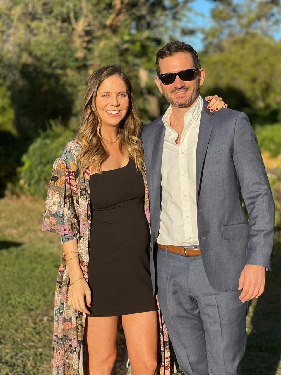 Rochi Sporleder y su esposo antes de ser padres