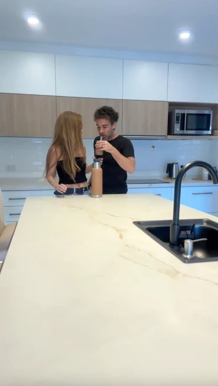 Así quedó la nueva cocina de Nicolás Cabré y Rocío Pardo