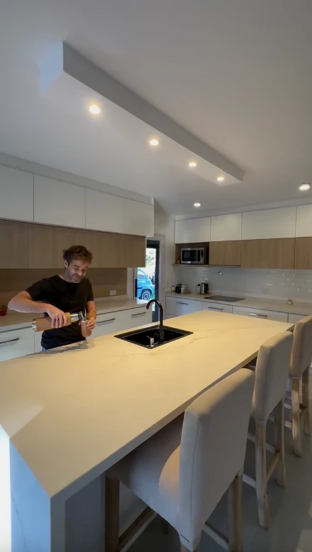 Así quedó la nueva cocina de Nicolás Cabré y Rocío Pardo