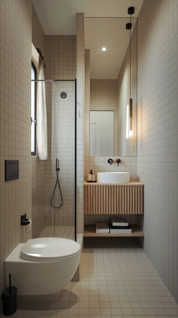 La ducha gana en funcionalidad y libera espacio. 