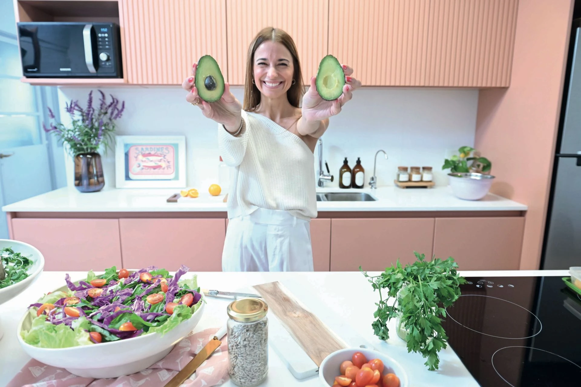 Mery Meitin en su lugar en el mundo gourmet y saludable. 