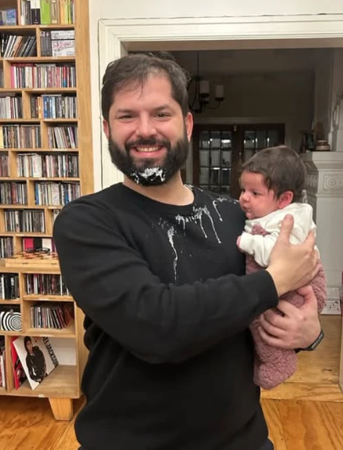 La foto del presidente chileno y su hija que se viralizó