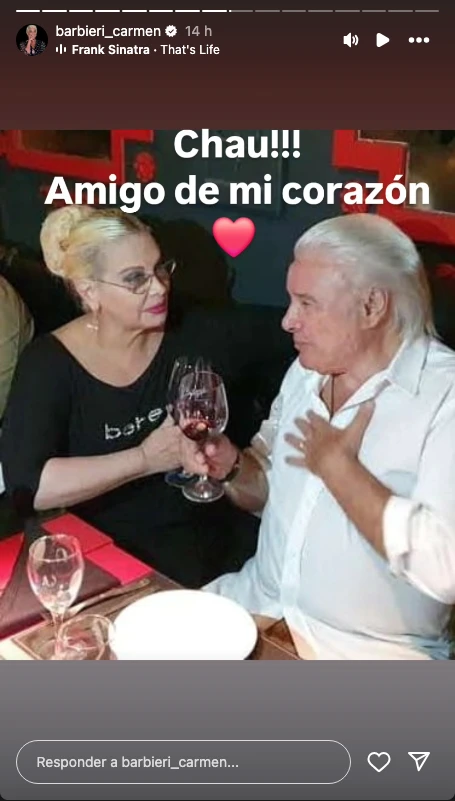 El último adiós de Carmen Barbieri a Alberto Martín