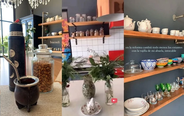 La cocina de la casa con la que se queda Gime Accardi tras el divorcio