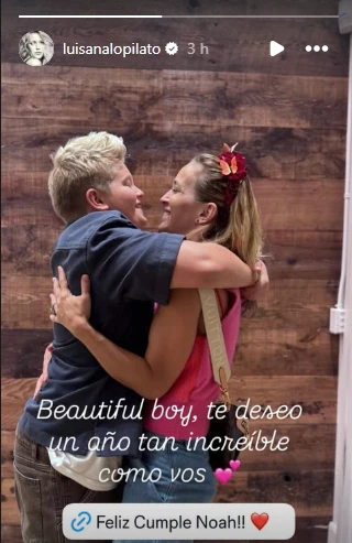 El tierno mensaje de Luisana Lopilato por el cumpleaños número 12 de su hijo Noah Bublé. Foto: IG