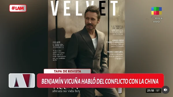 En Lam presentaron parte de las declaraciones que Vicuña hizo a la revista Velvet de Chile