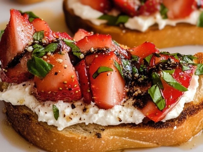 Tostadas francesas con ricota: receta fácil y deliciosa con prosciutto y frutillas