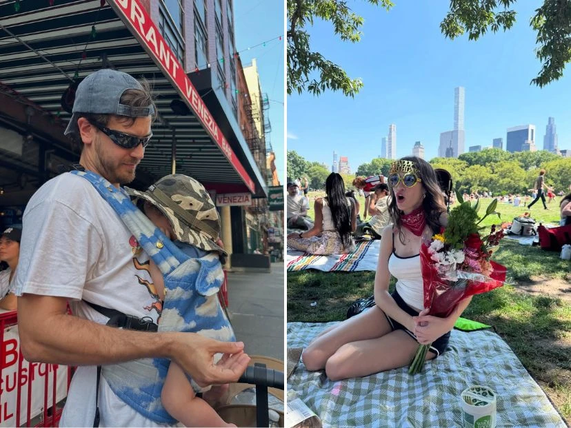 Las fotos del viaje a Nueva York de Cande Vetrano y Andrés Gil junto a su hijo, Pino