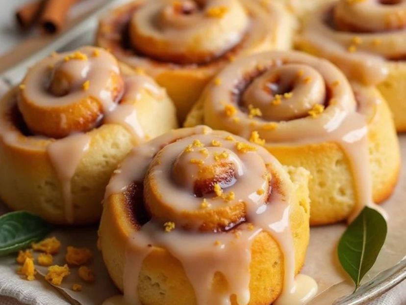 Rolls de canela esponjosos: receta paso a paso con glaseado de naranja