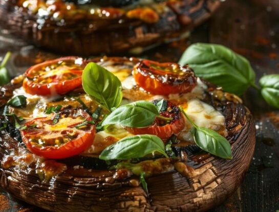 Receta de pizzetas de portobellos: rápidas, saludables y deliciosas