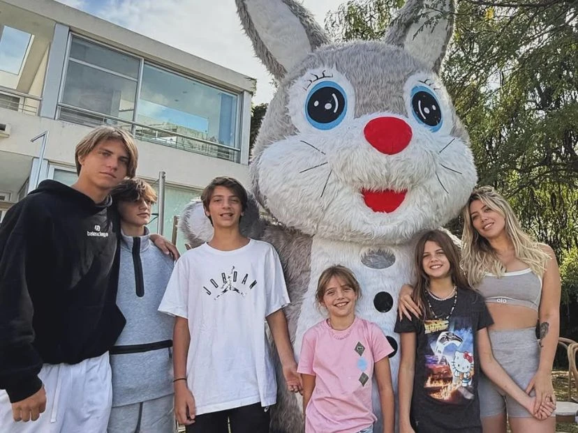 La emoción de Wanda Nara por el comienzo de clases de sus hijos