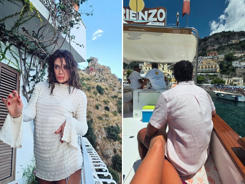 Las románticas vacaciones de Emilia Attias y Guillermo Freire en Italia