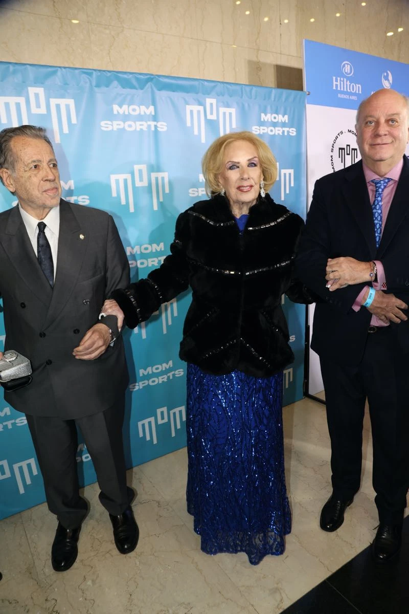 Héctor Vida Rivas, Mirtha Legrand y el empresario Martín Cabrales.