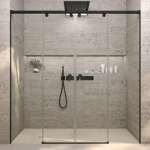 Una mampara en el baño provoca un cambio estético y funcional. 