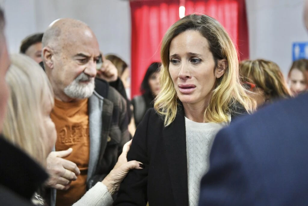 Julieta Prandi tras conocer el veredicto. Foto: RS Fotos