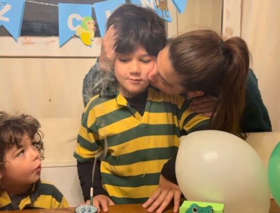 Así fue el original cumpleaños de Toribio, el hijo de Juana Repetto