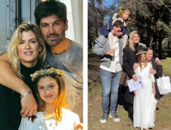 Las fotos de la primera comunión de Mila, la hija de Mery del Cerro y Meme Bouquet