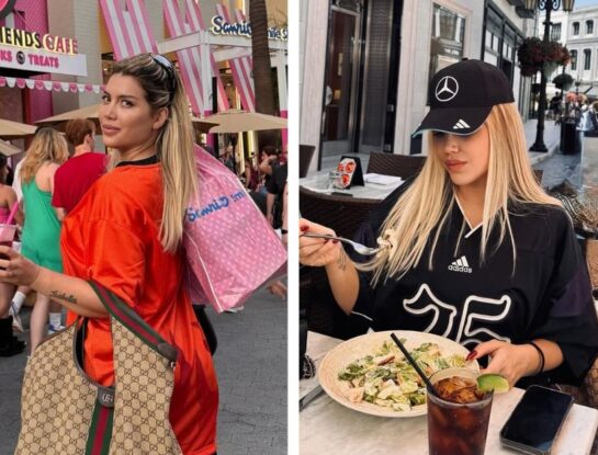 Los looks sporty chic de Wanda Nara en su viaje a California