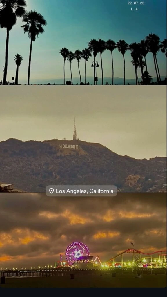 Las fotos de Wanda en Los Ángeles. Foto: IG