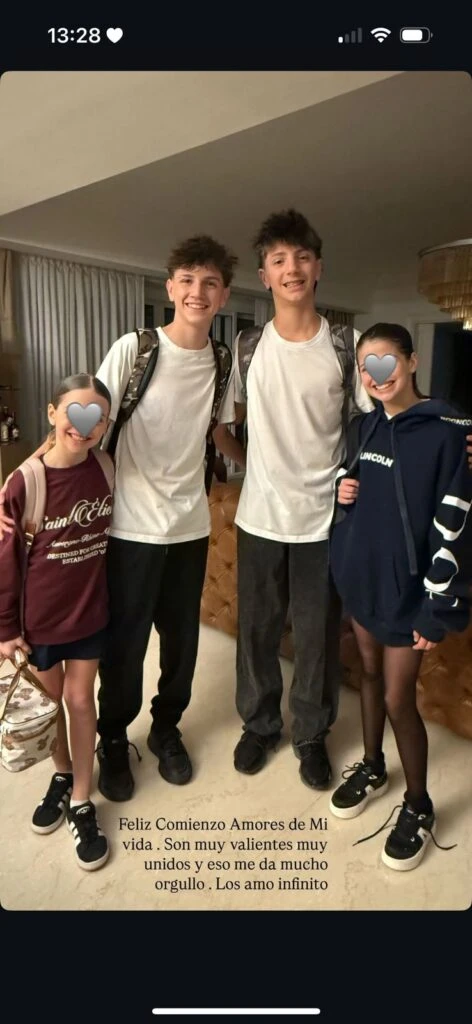 La emoción de Wanda Nara por el comienzo de clases de sus hijos. Foto: IG