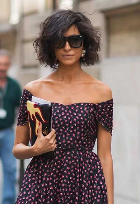 Esta es la forma más chic de llevar el corte bob cuando tenés rulos