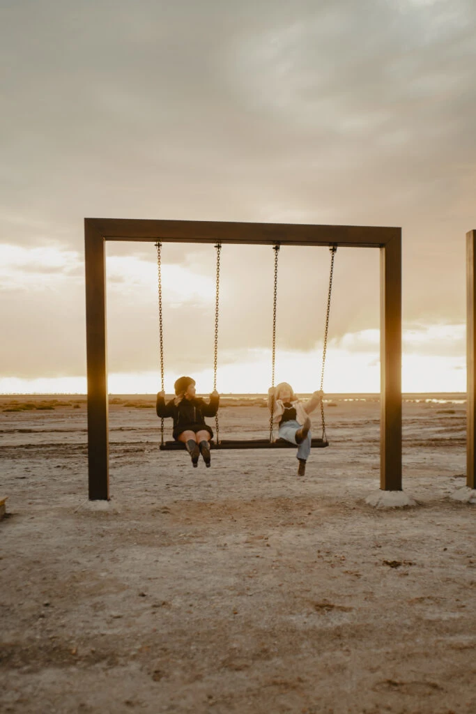 El parque temático en el Salar de Uyuni