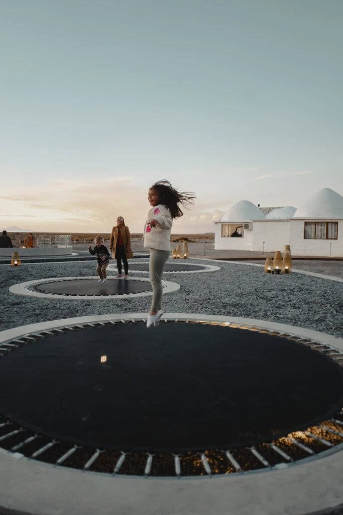 El parque temático en el Salar de Uyuni