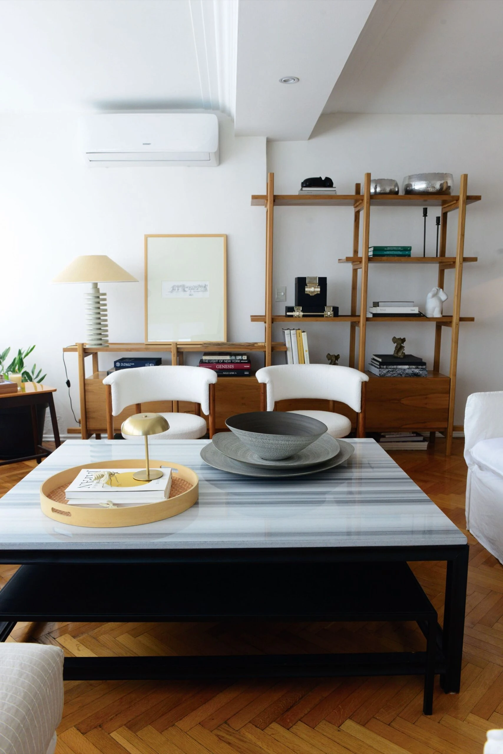 departamento está en la mezcla de muebles clásicos y actuales