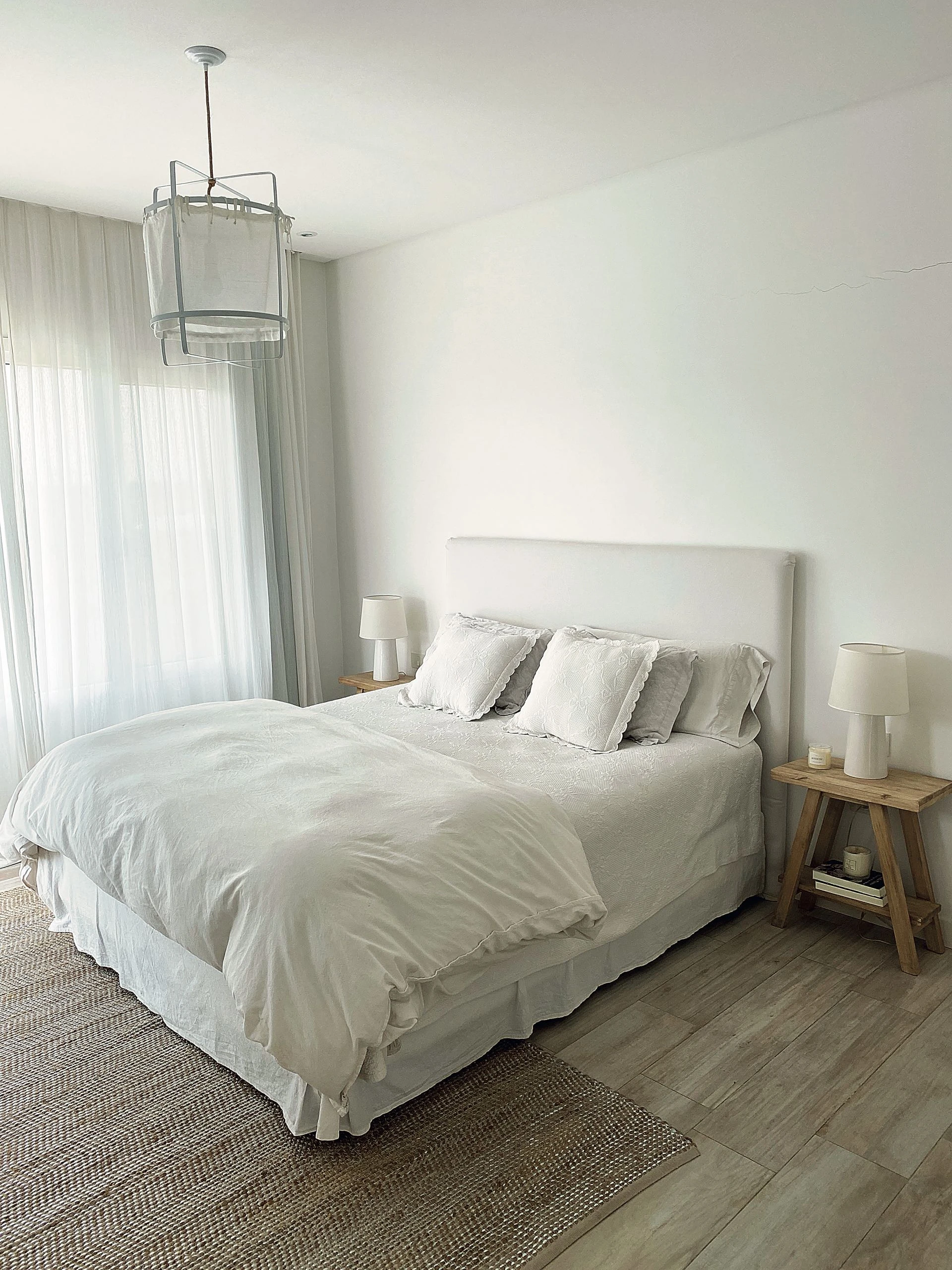 Total white para el dormitorio principal. 