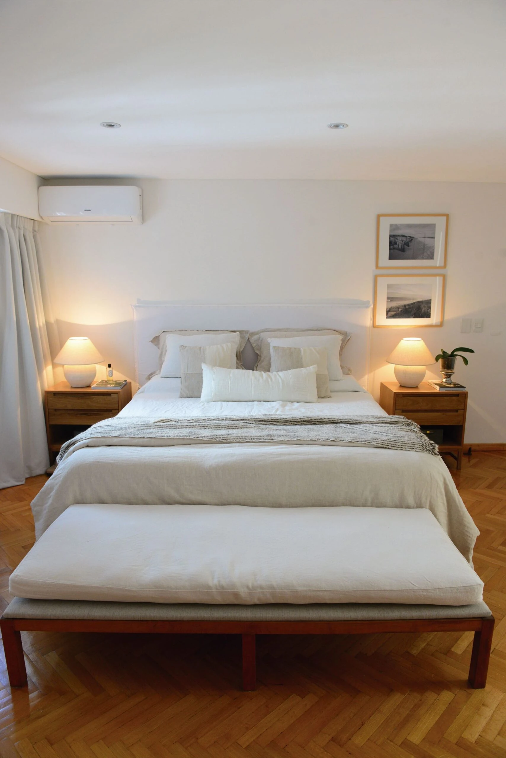 dormitorio, se apelaron a los tonos claros y calmos