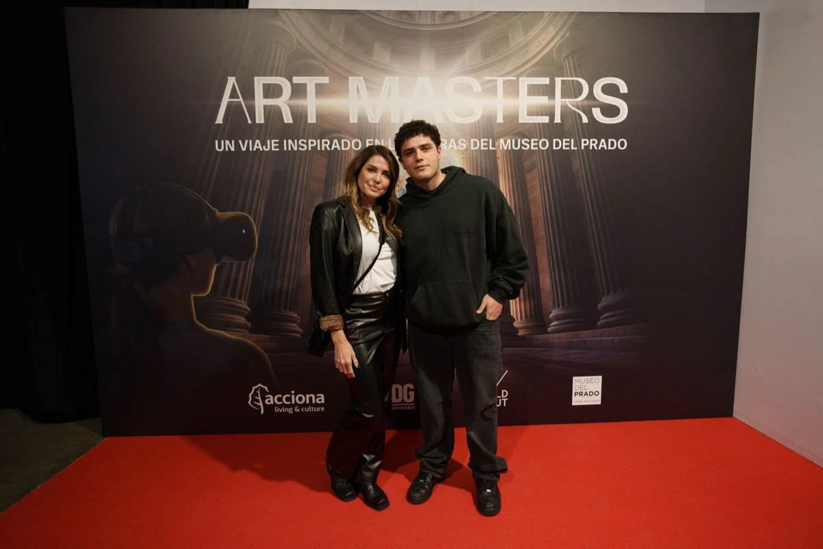 Pamela David y su hijo mayor.