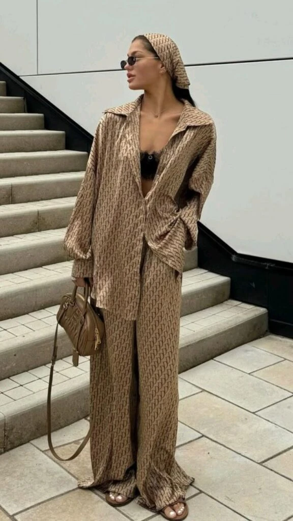 Así se luce el pijama style.