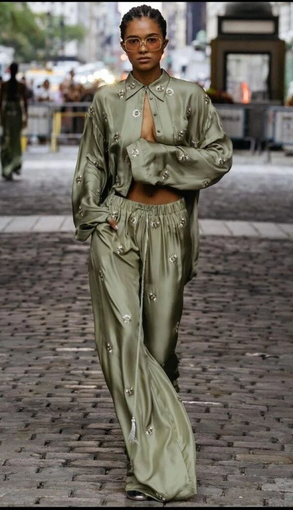 Así se luce el pijama style.