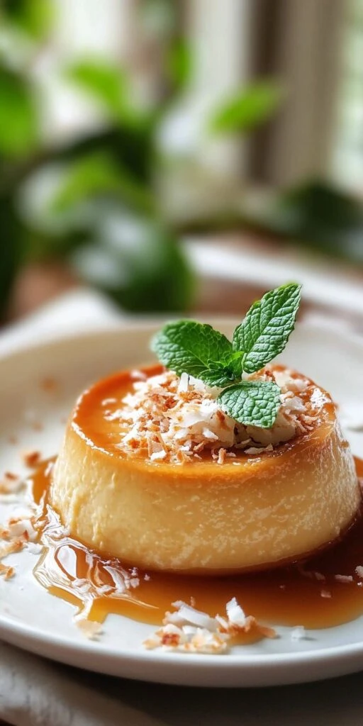 flan de coco