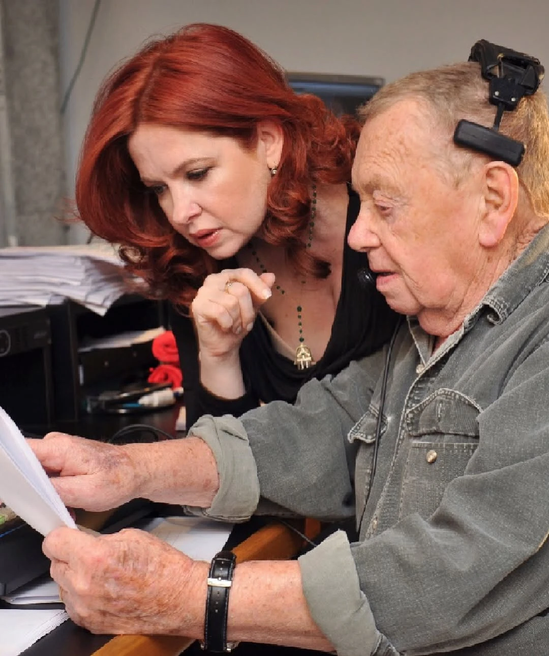 Andrea del Boca y Nicolás del Boca, su papá