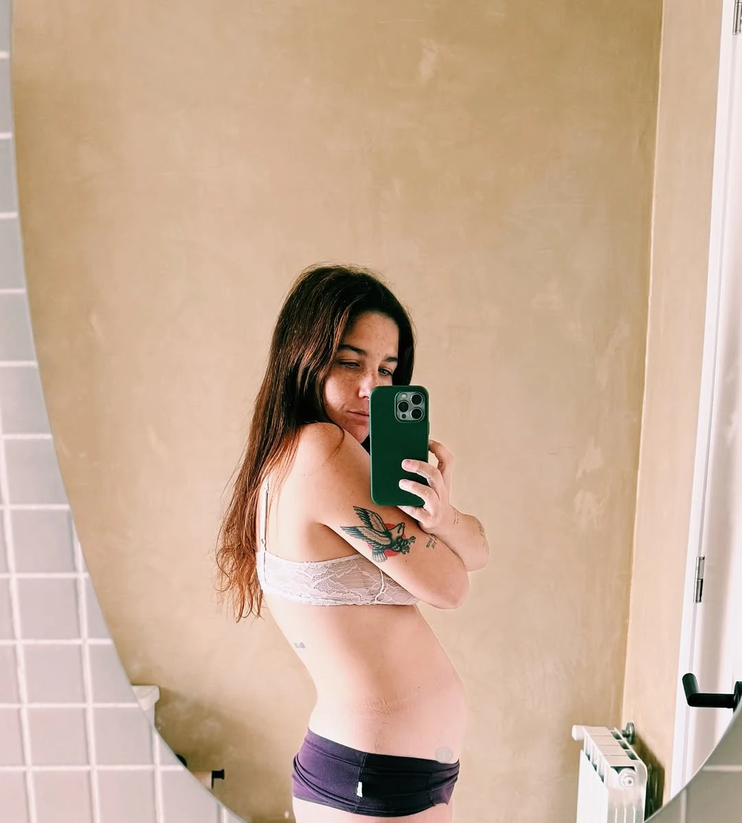 Juana Repetto mostró su pancita de 12 semanas