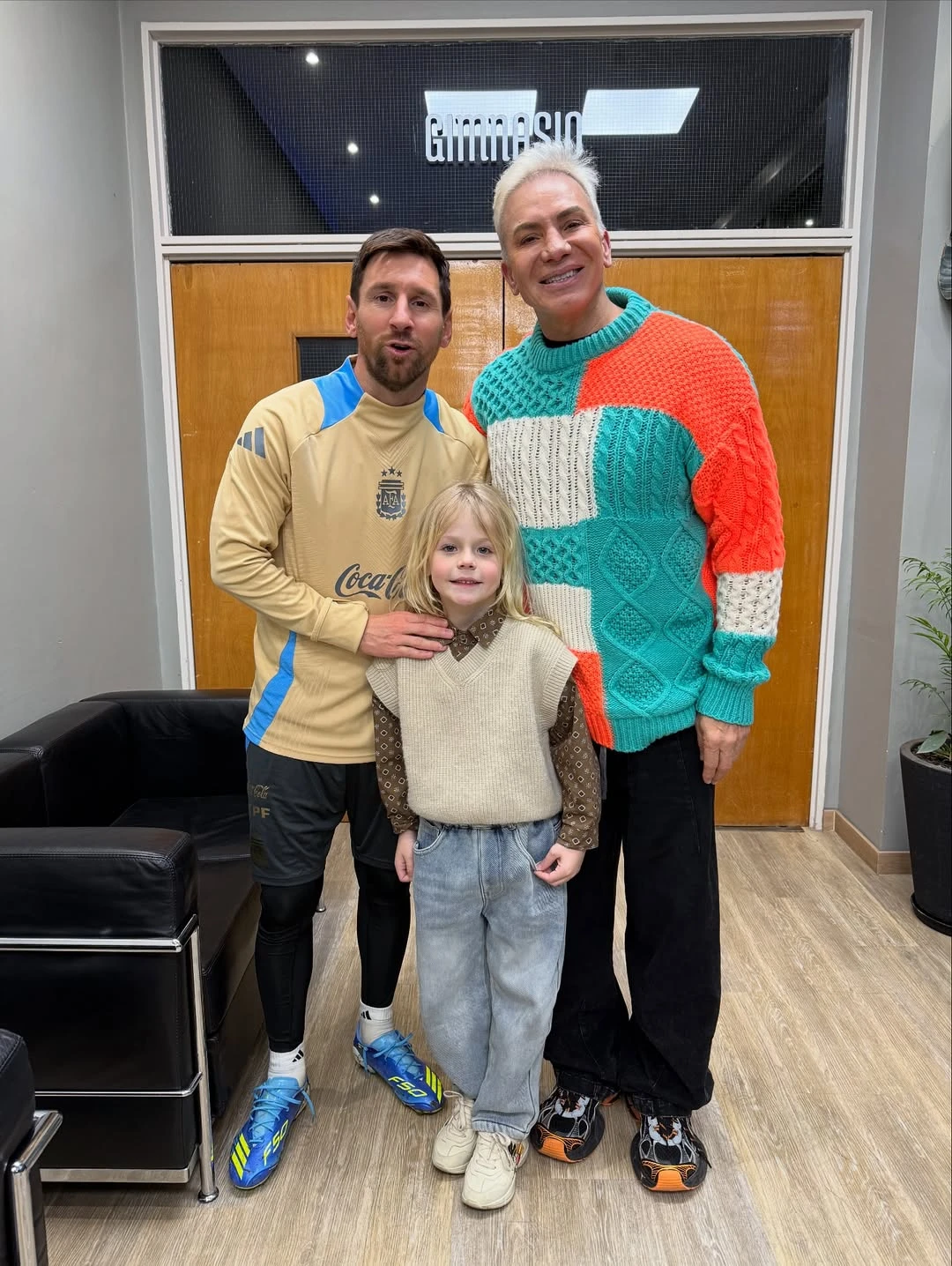 Lionel Messi y Flavio Mendoza: el capitán de la selección conoció a Dionisio, el hijo del productor teatral