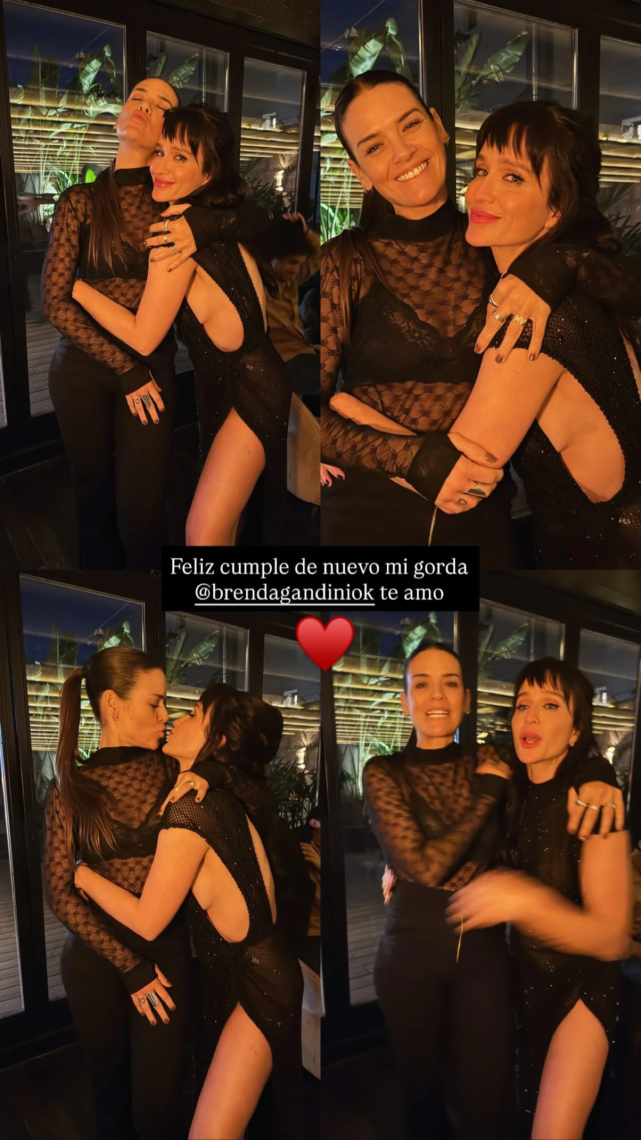 El look de Brenda Gandini en su fiesta de cumpleaños