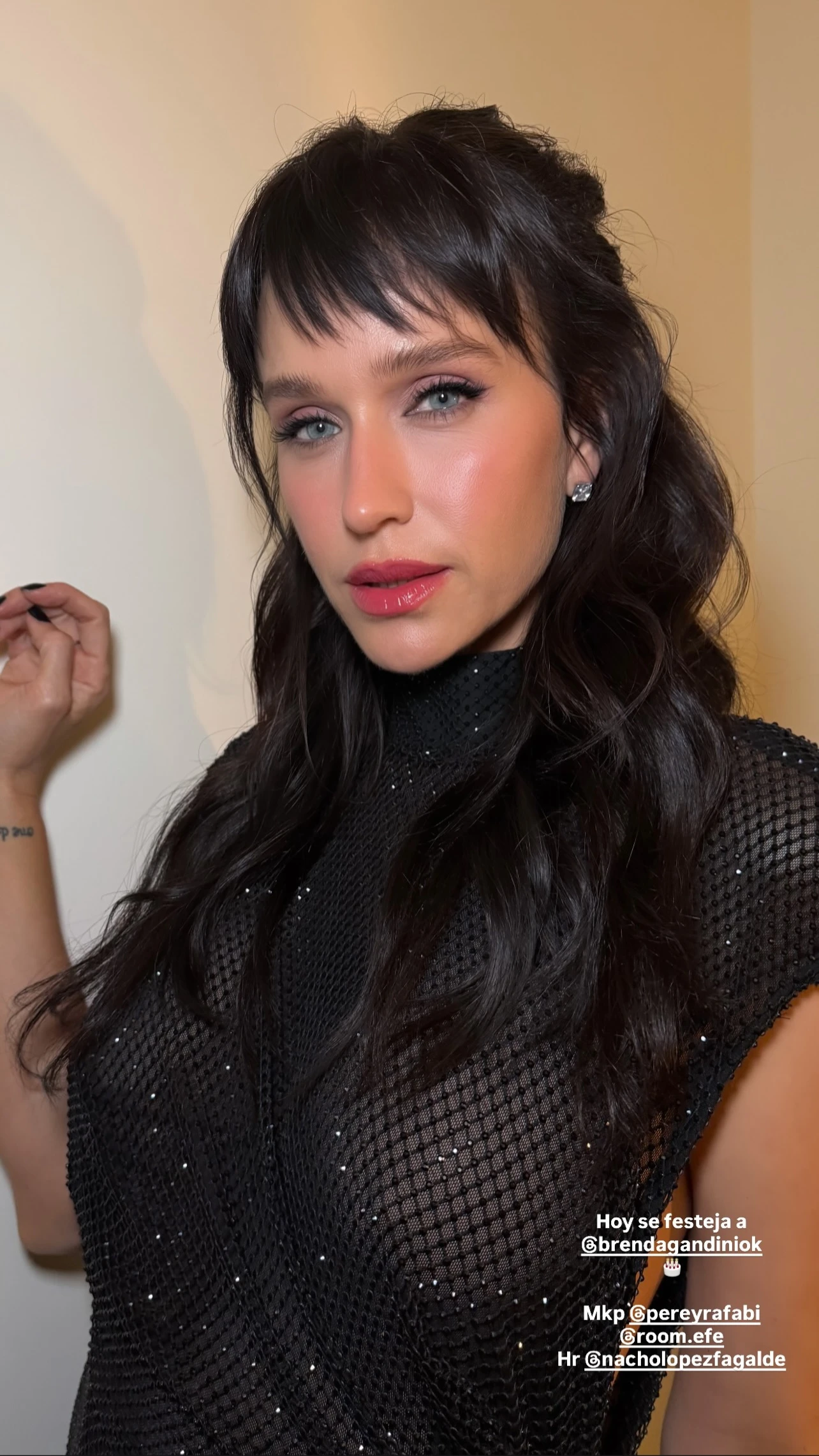 El look de Brenda Gandini en su fiesta de cumpleaños