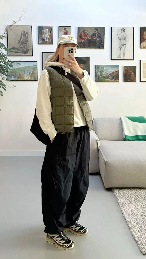 El gorpcore es perfecta para el invierno.