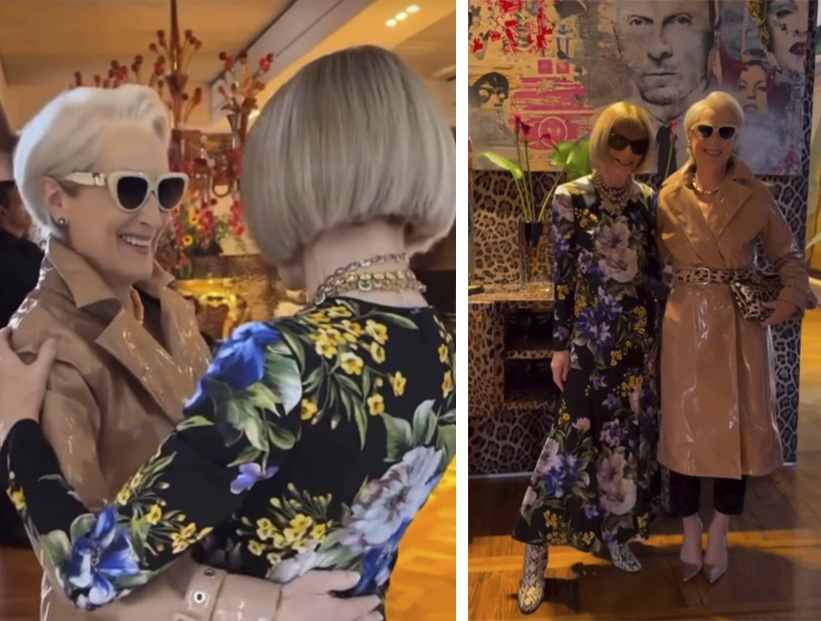 De "El diablo viste a la moda" a Milán: Anna Wintour se reencuentra con su alter ego, Miranda Priestly