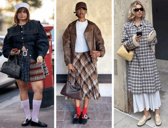 Alerta tendencia: el escocés invadió el street style de la Semana de la Moda de Nueva York