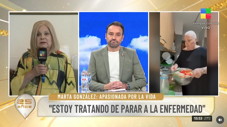 Marta González habló de su delicado momento de salud: "Hace 25 años que le estoy ganando al cáncer"